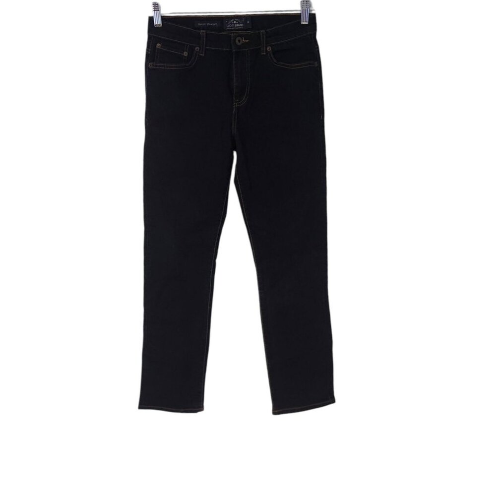 Lucky Brand Jeans Classic Straight Dark Blue Denim Womens 16 29x30‎ EUC